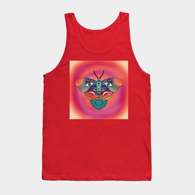 moth woman Tank Top by Elo.elo